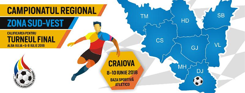 Programul complet al jocurilor de la Campionatul Regional Sud-Vest, Craiova